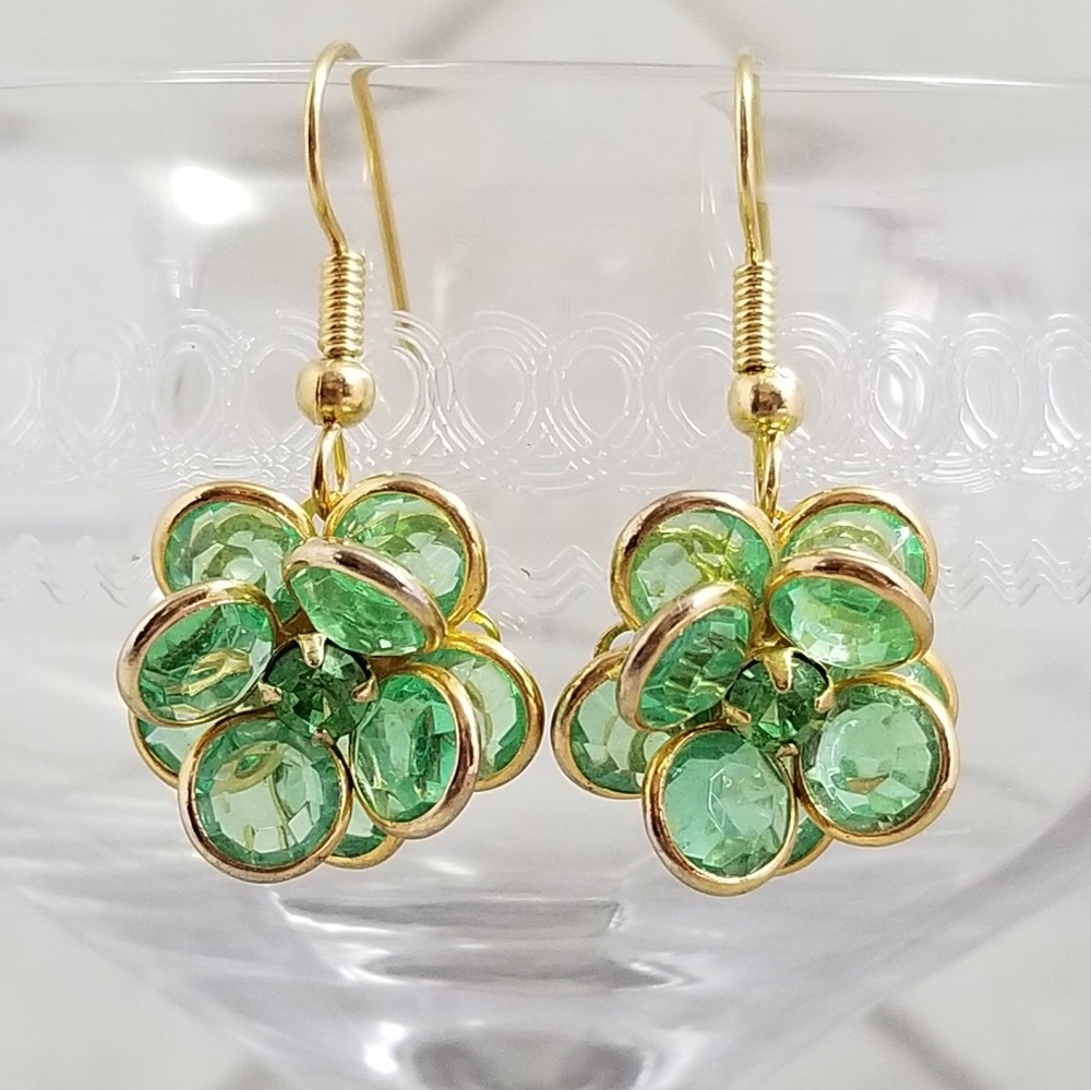 Crystal Flower Earrings